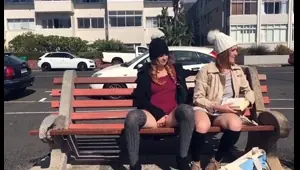 amateur chicks flashing in public