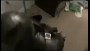 my tied up latex slut has to free herself