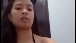 asian catgirl rides dildo