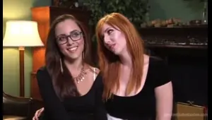 two beautiful submissive sluts dominated in a threesome