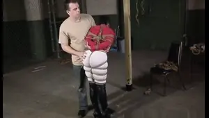 lovely sahrye is captured and severely bound by madman