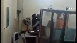 hijabi woman making out