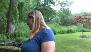 Frangelica outside for 420Smoke, Mouthful Of Cum, Garden Walk, PlanetFunCamp Huge Natural Tits MILF