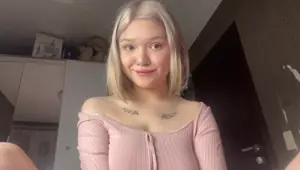 petite schoolgirl in stockings masturbates tight pussy