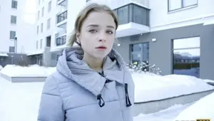 DEBT Twenty year old barmaid pussy fucked by the debt collector