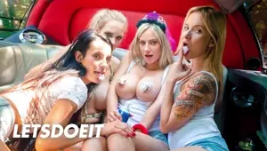 A GIRL KNOWS Beautiful Babes Lexi, Angel, Nathaly And Florane Decide To Have Lesbian Sex After Party