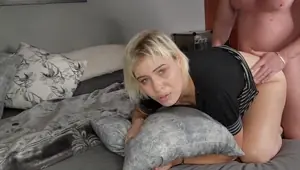 Blonde babe 1st time ANAL FUCK