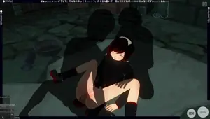 3D HENTAI Group Sex In The Basement With Ruby Rose