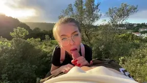 WTF? PASSERERS CAUGHT US AND COME TO US DURING BLOWJOB