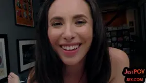 POV MILF talks dirty while pussydrilled