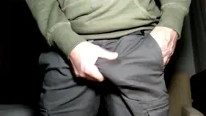 Bulge grabbing Cock not Bulge shaping a thick big cock