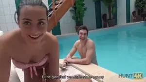 HUNT . Owner of small spa center seduces brunette bitch for sex