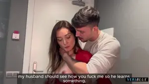 REAL UNFAITHFUL MARRIED BITCH! Her sugar mommy calls her while her husband is in a meeting