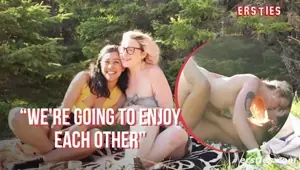 Ersties Hanna Jin Take Things Outdoors For a Hot Lesbian Sex Session