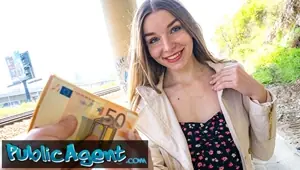Public Agent Young Ukrainian girl waiting to meet friends agrees to have sex outside on camera with big dick stranger