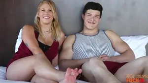 HUGE TITS! 18yo blonde with AMAZING Natural boobs fucks college jock