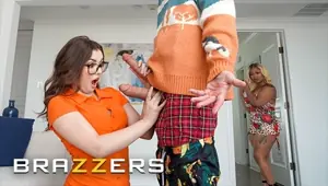 BRAZZERS Avery Jane Notices Apollo's Double Dick Wants Her Share After His Gf Leana Lovings