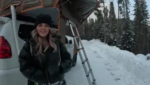 Slutty stranger seduces me in her tent while my gf is asleep Venessas Butt