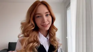 The secretary wanted a pay raise but got cum on her pussy instead Loly Nebel