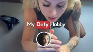 MyDirtyHobby Stranger gives huge facial to beautiful blonde