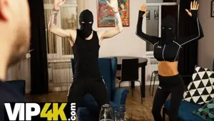 HUNT . Busty thief for cash gets drilled in front of loser boyfriend