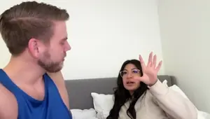 BIG TITTY roommate won't stop yapping so I put my dick in her mouth Cami Strella x Steve Rickz