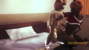 Furry Hentai 2 Dogs Squatting fuck