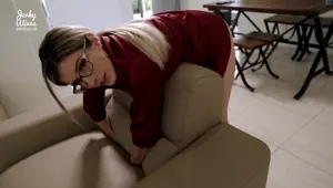 Hot Step Mom is Stuck to the Couch Cory Chase