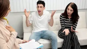 Perv Therapy Horny Stepsis And Stepbro Get Too Comfortable With Hot Milf Counselor Kenzie Love