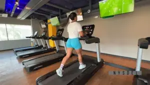 Fitness model with a big ass cums after meeting a new friend at the gym amateur couple nysdel