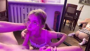 I asked a friend to practice giving a Blowjob Bunny Rabbits