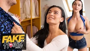 Fake Hostel Cumming inside strange girl and asking her to marry leads to fun threesome