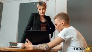 TUTOR . Strict tutor doesnt mind having quick sex with new