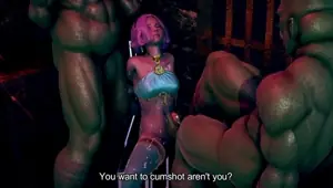 Female knight lose to monster ork episode.12