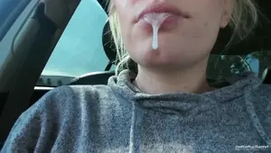 Draining His Balls On Public Road OurDirtyLilSecret