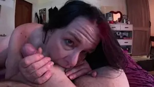 This Amateur MILF Sucks Cock Like A Pro. Blowjob POV