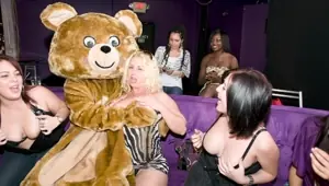 DANCING BEAR Starting The Year Off Right With Big Dicks Slinging Horny Hoes Sucking