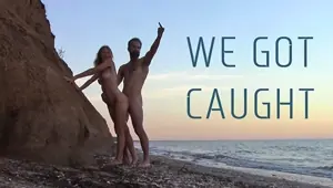 Public Sex on the Beach WE GOT CAUGHT!