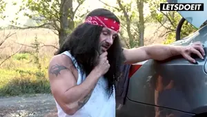 Sexy Babe Shrima Malati Deep Fuck Outdoors with Mechanic LETSDOEIT