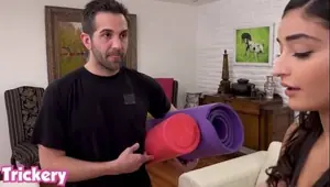 Trickery Emily Willis rides a cock right in front of her boyfriend