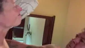 Sexy MILF loves getting fucked hard till her man blows, kissing .