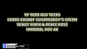 Teddy's POV Threesome With Venus Vixen Renee Rose!