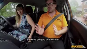 Fake Driving School BIG ASS and BIG TITS in hardcore pussy pounding
