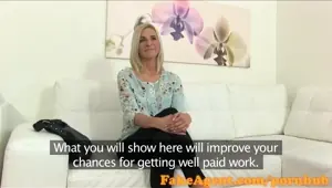 FakeAgent Actress fucks to get dream job in casting