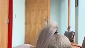Office slut sucks bosses cock