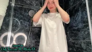 Wet t shirt on me, but nothing under, you see my hard nipples