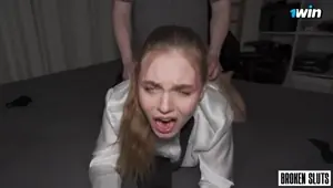 BENT OVER IN THE OFFICE Rough Doggystyle Made Her Scream Silvia Wise