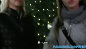 PublicAgent Two stepsisters fuck two big cocks for Xmas