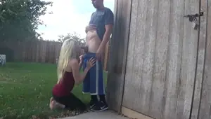 back yard blowjob OurDirtyLilSecret