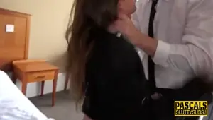 Squirting bound bdsm sub